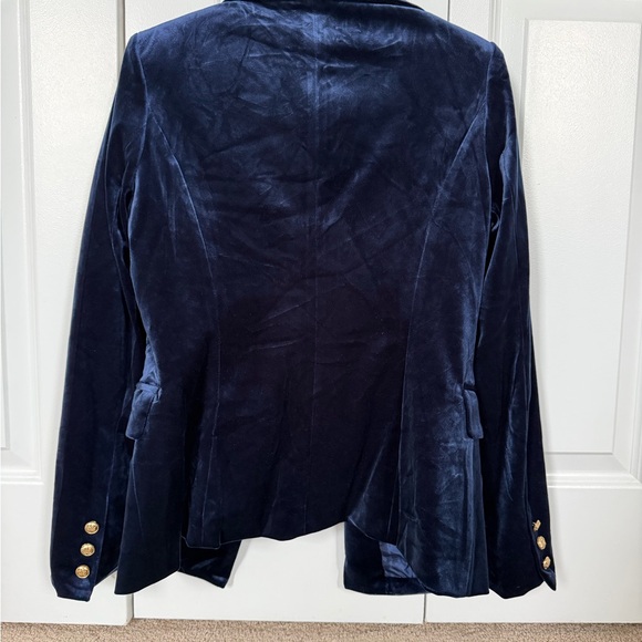 Choklate Paris Blue Velvet Blazer with Gold Accents, new with tags - Picture 4 of 6
